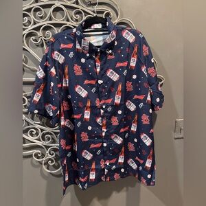Men’s St. Louis Cardinals Budweiser short sleeve shirt baseball sz XL